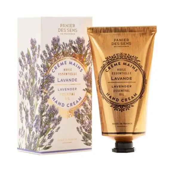 Panier des Sens Lavender Hand cream for dry cracked hands with Olive oil - Made in France 97% natural - 2.6floz/75ml