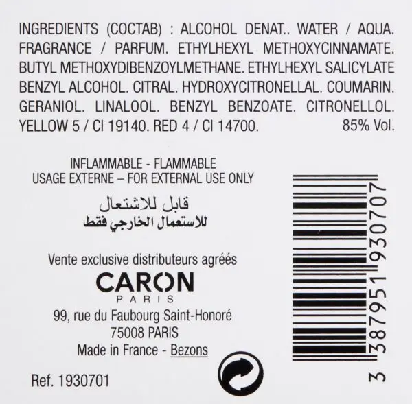 Caron Paris Royal Bain De Caron Eau De Toilette, 4.2 Fl Oz - Image 2